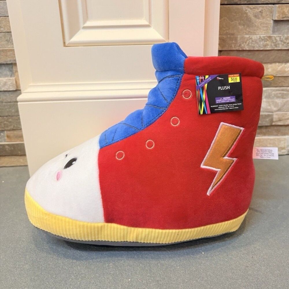 Brother Sister Design Studio Medium Plush Shoe Red Blue Yellow Retired